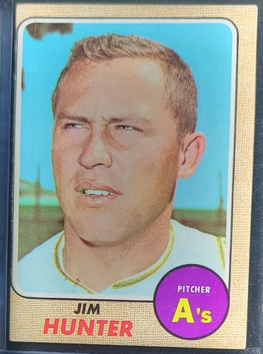 1968 topps catfish hunter - topps,