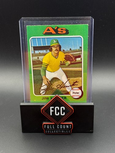 1975 topps jim hunter - topps, vg